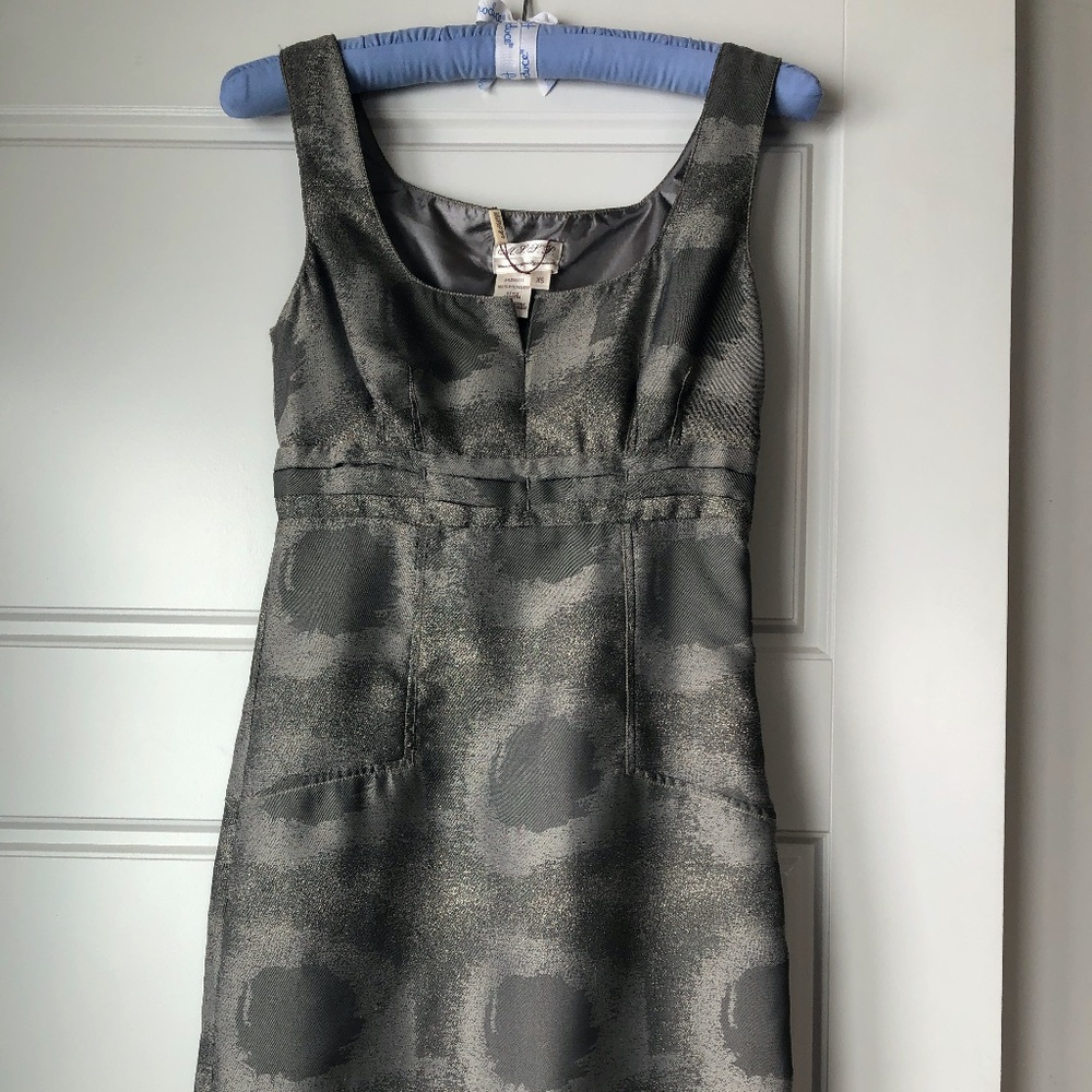 Grey Patterned Cocktail Dress